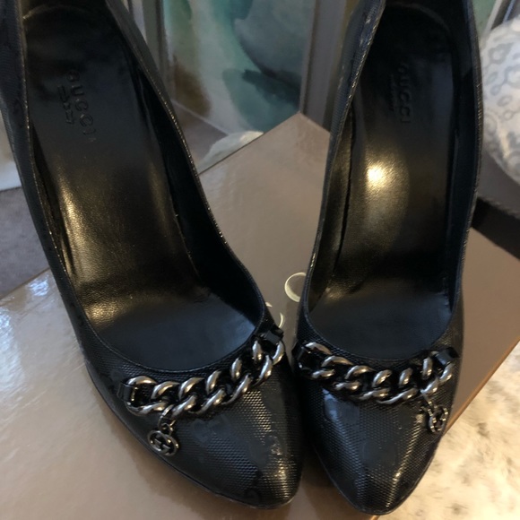 Pre Worn Stunning Gucci GG Imprime Pumps - Picture 8 of 8